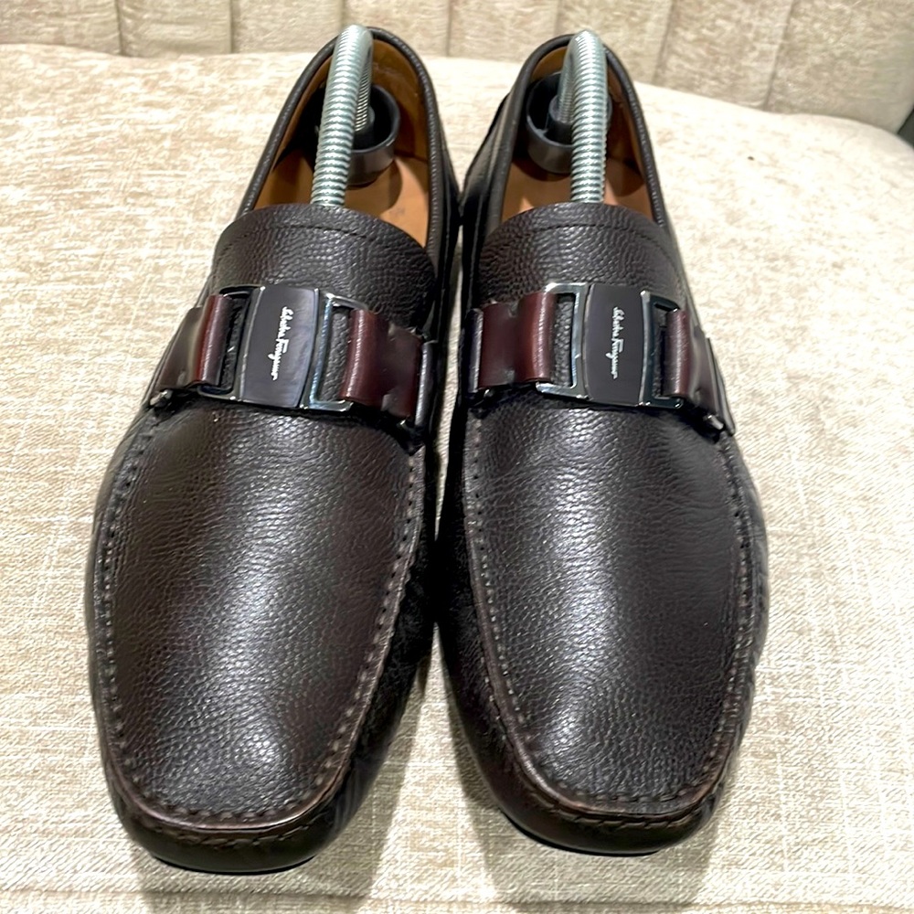 Ferragamo Brown loafer for Formal/Casual wear.